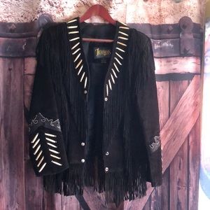 Diamond Leather’s Bone & Fringe Jacket 12